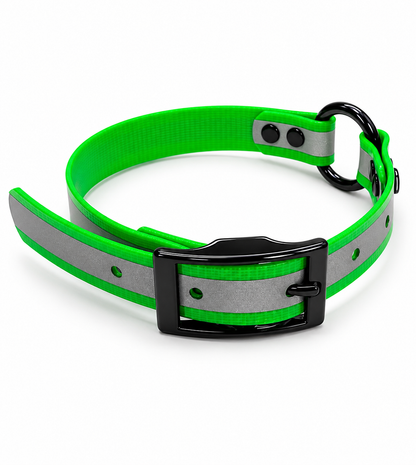 COLLAR 3/4 INCH BLACKOPS CTR ONLY REFLECTIVE NGREEN