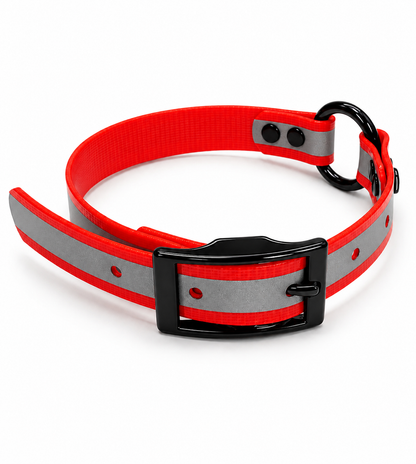 COLLAR 3/4 INCH BLACKOPS CTR ONLY REFLECTIVE RED