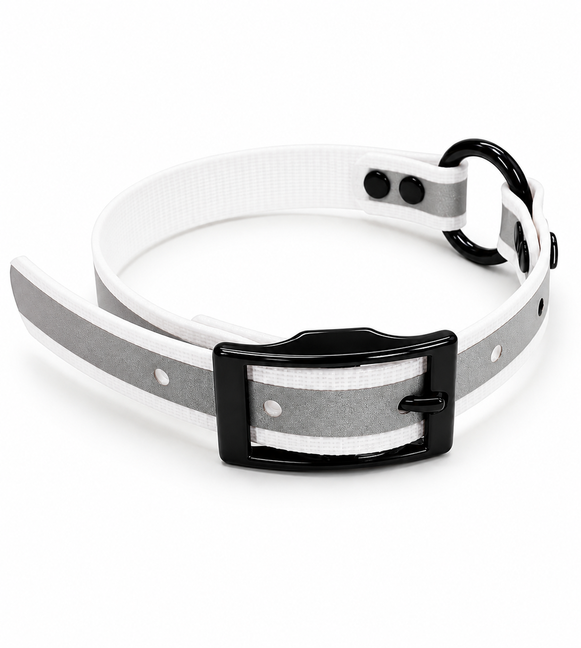 COLLAR 3/4 INCH BLACKOPS CTR ONLY REFLECTIVE WHITE