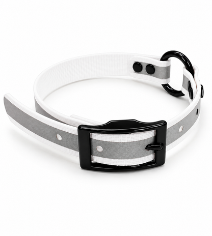 COLLAR 3/4 INCH BLACKOPS CTR ONLY REFLECTIVE WHITE