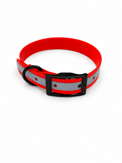 COLLAR 3/4 INCH BLACKOPS D ONLY REFLECTIVE RED