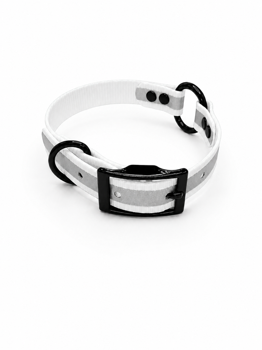 COLLAR 3/4 INCH BLACKOPS STND REFLECTIVE WHITE