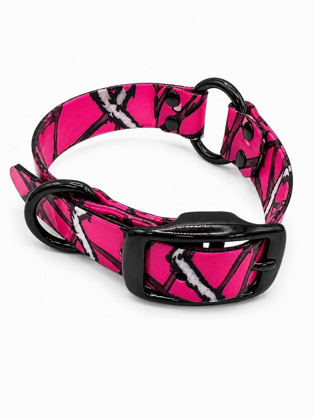 Collar - 1 Inch - Black Ops - Camo Dayglo