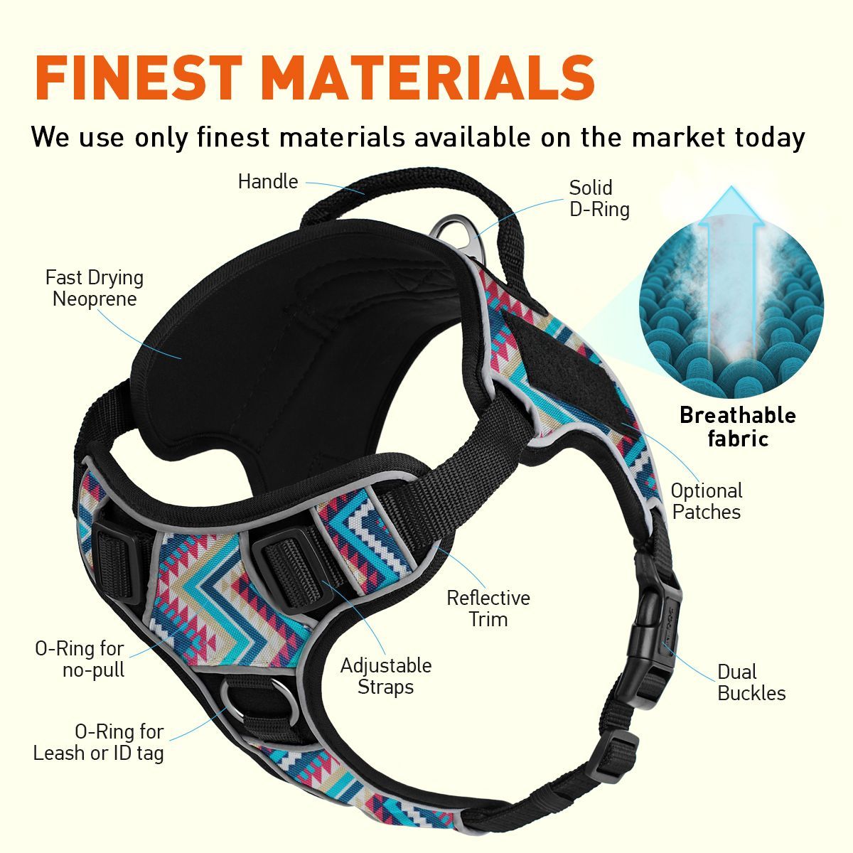 Dogline Quest Multi-Purpose No Pull Dog Harness