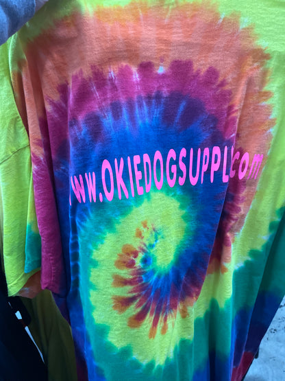 okie dog supply tshirt tie dye