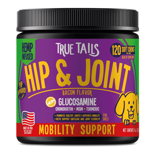 Hip & Joint With Hemp For Dogs 9oz Jar (120 count)