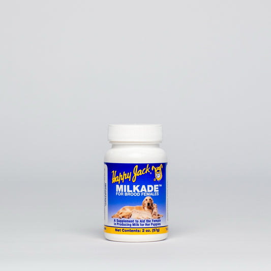 Bottle of Happy Jack Milkade for brood females  