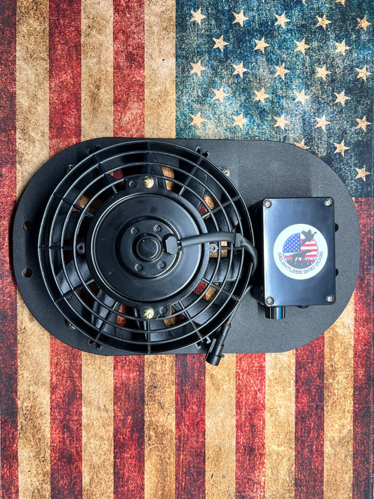 fan gunner kennel black front