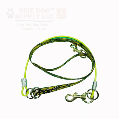 Camo Lead with Cable - 3/4 - OKIE DOG SUPPLY