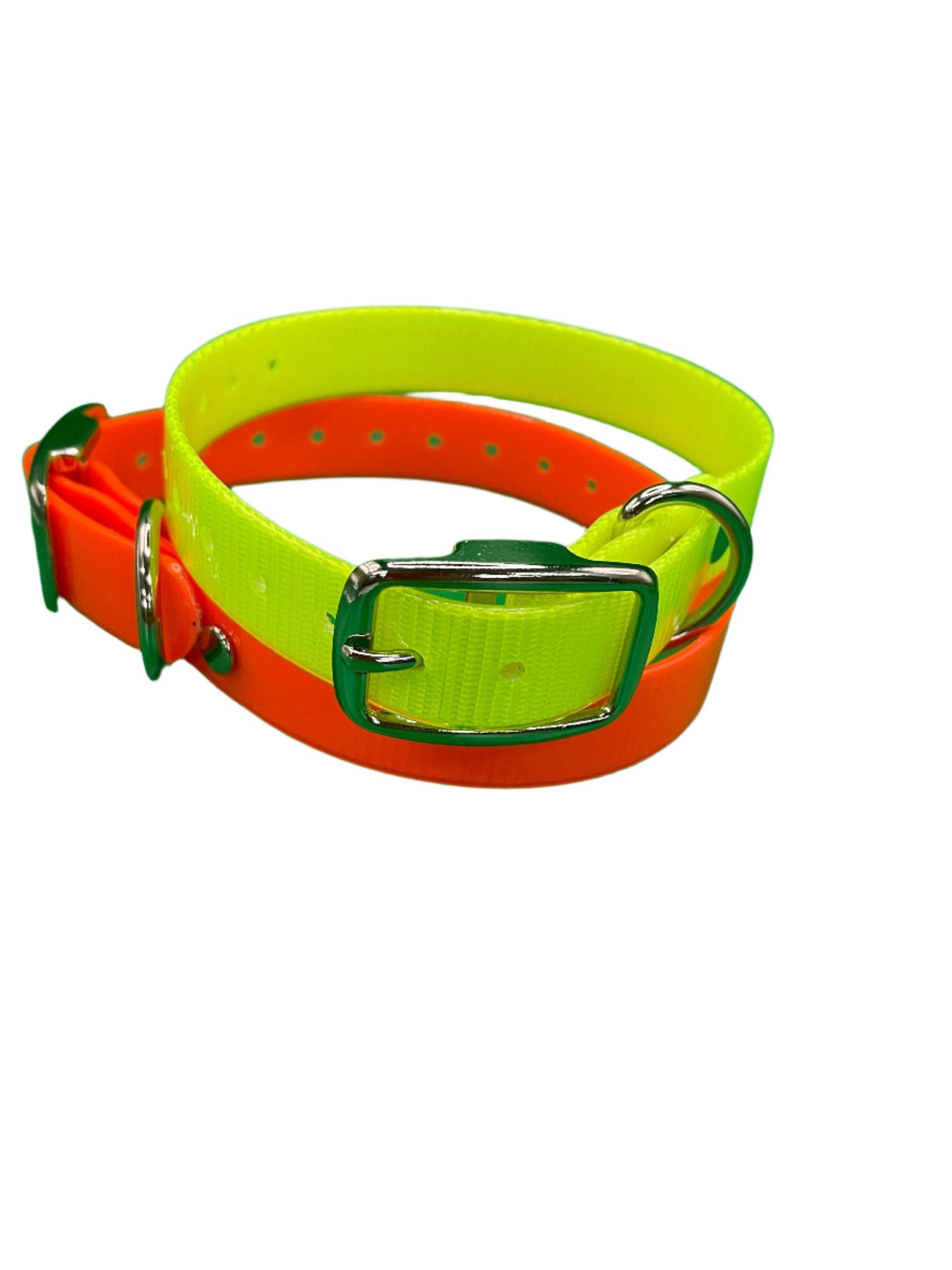 Puppy Collars - 3/4 Inch wide - Dayglo - OKIE DOG SUPPLY