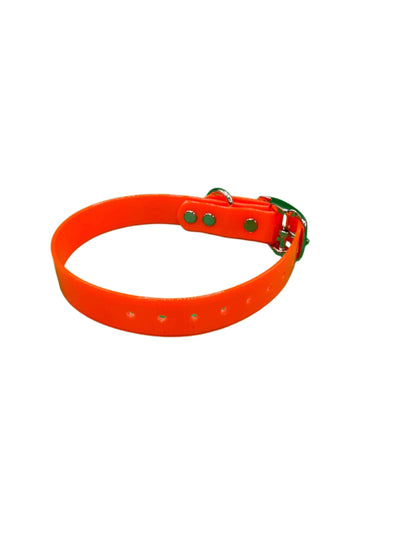 Puppy Collars - 3/4 Inch wide - Dayglo - OKIE DOG SUPPLY