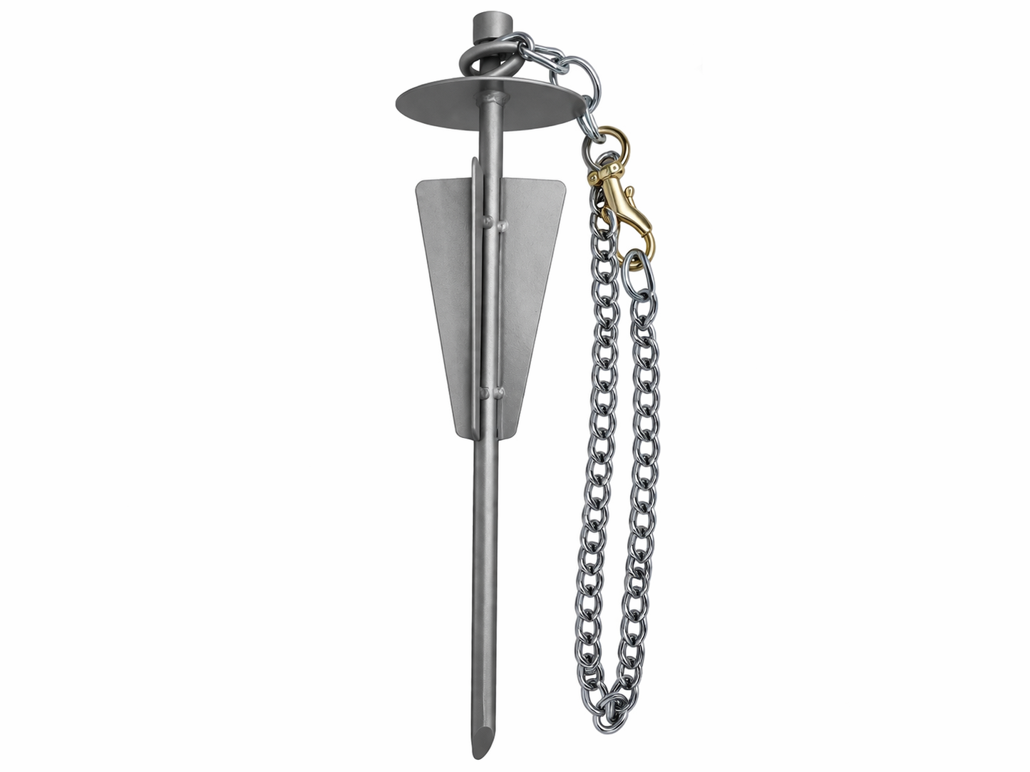 Metal spike with a chain  