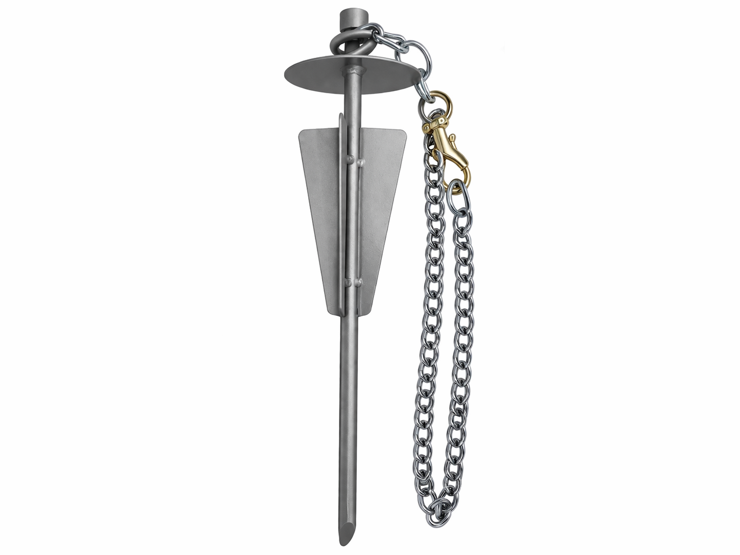 Metal spike with a chain  