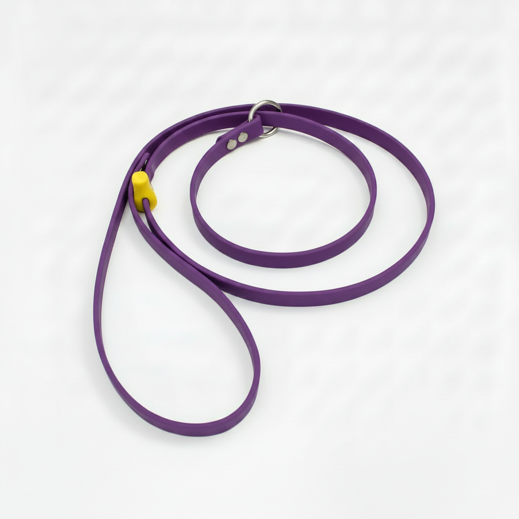 PURPLE SLIP LEAD WITH B. YELLOW STOP