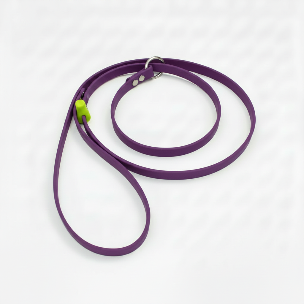 PURPLE SLIP LEAD WITH C. YELLOW STOP