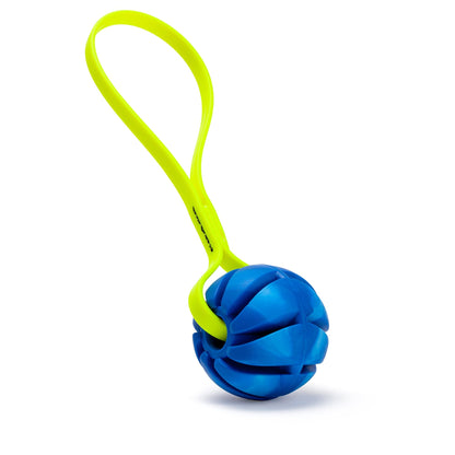 Rubber Spiral Ball with Biothane Handle