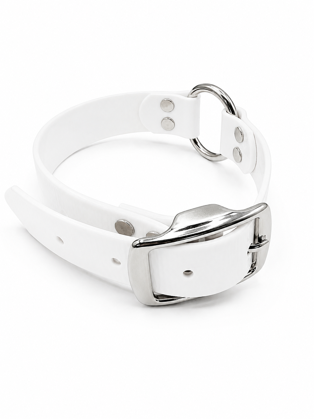 SOLID COLLAR 1 INCH CTR WHITE