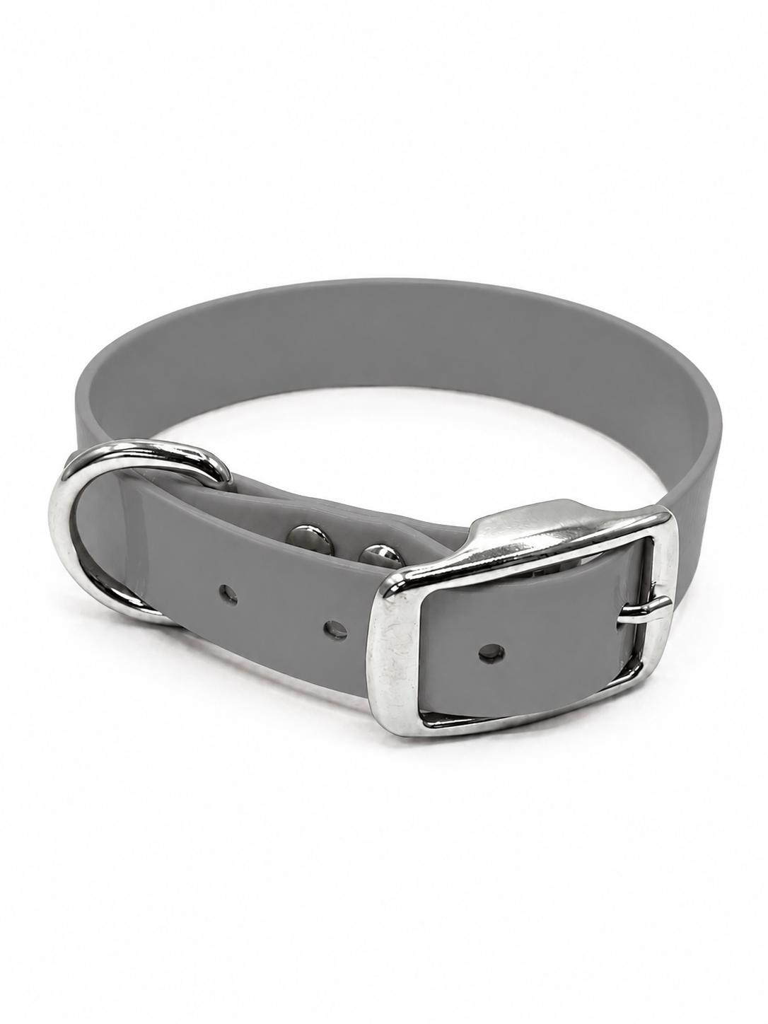 SOLID COLLAR 1 INCH D SILVER