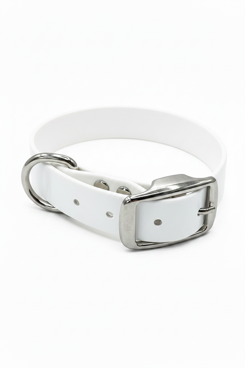 SOLID COLLAR 1 INCH D WHITE