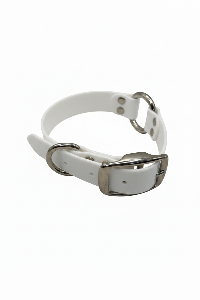 SOLID COLLAR 1 INCH STND WHITE