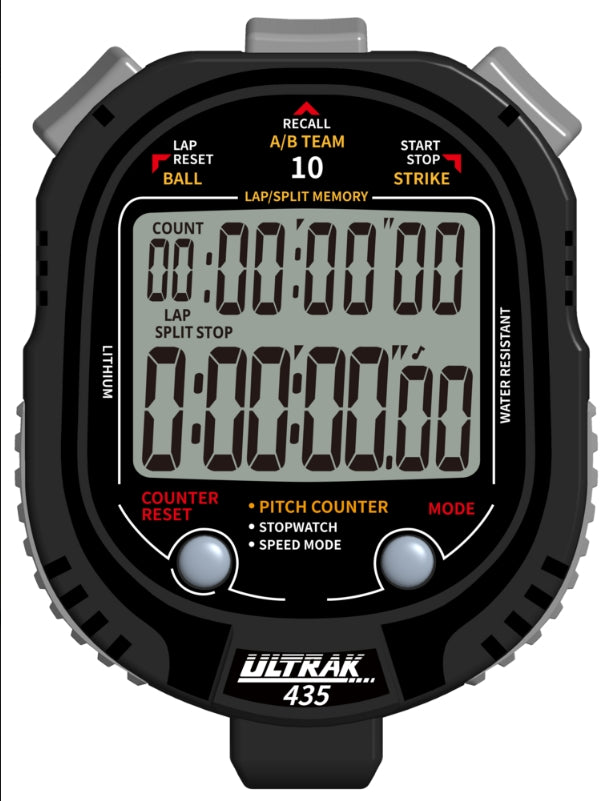 Digital stopwatch with Ultrak branding  