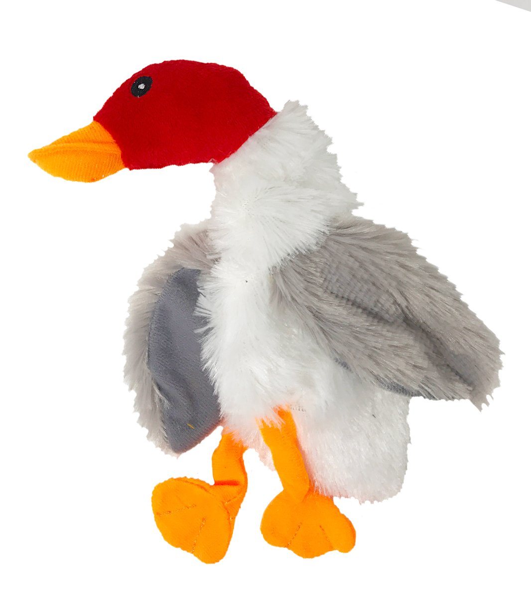 9" Duck White Crinkle Dog Toy