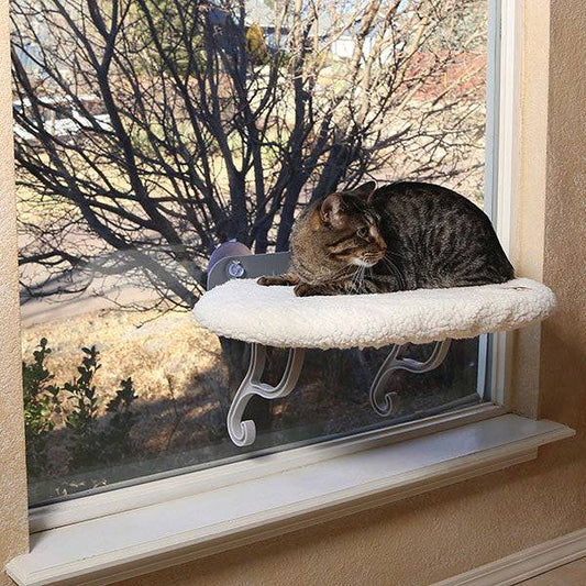 Universal Perch Mount - Kitty Sill - White - OKIE DOG SUPPLY