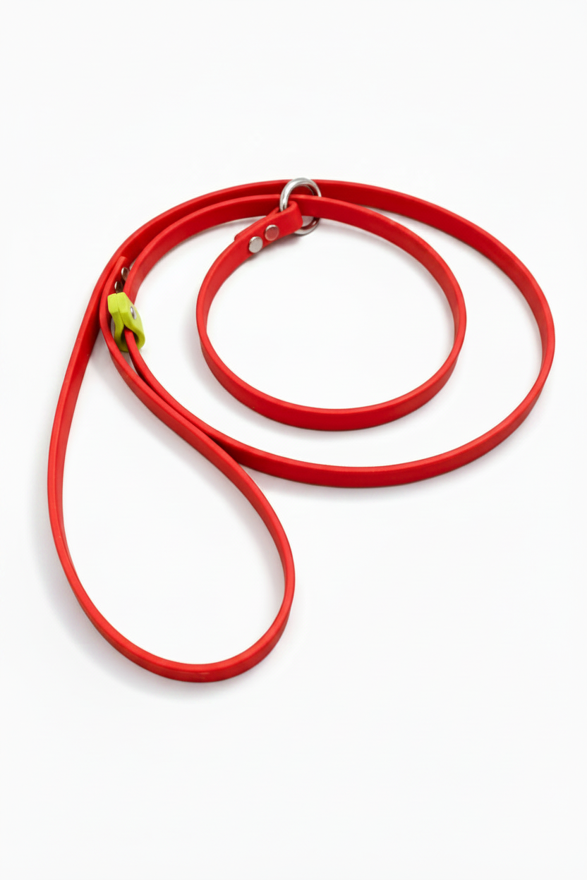 RED SLIP LEAD WITH C. YELLOW STOP