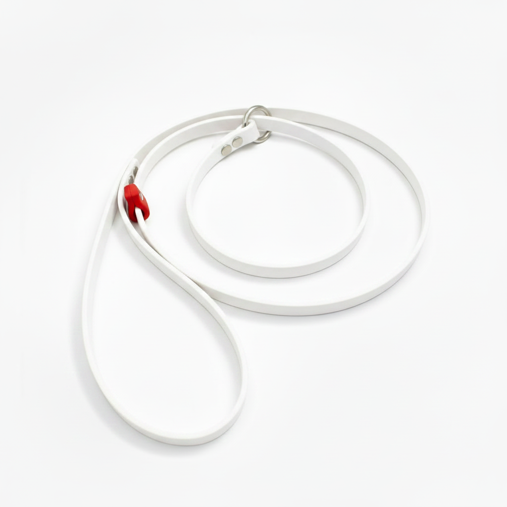 WHITE SLIP LEAD WITH RED STOP