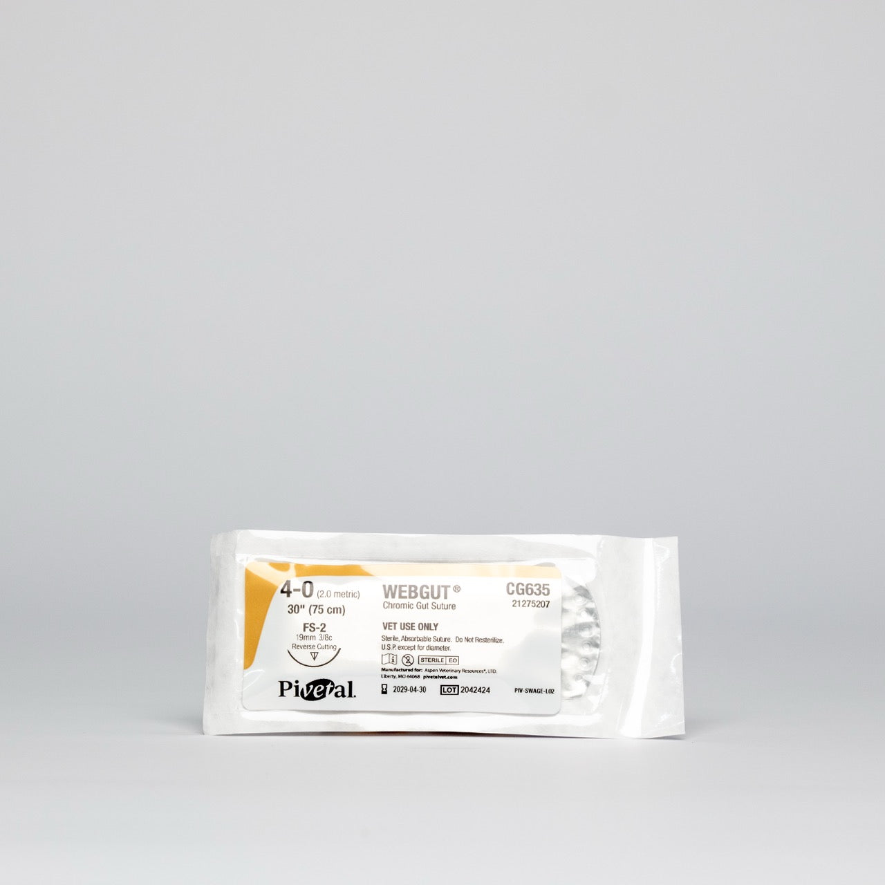 Sutures - Absorbable 4-0 Chromic Gut Stitch