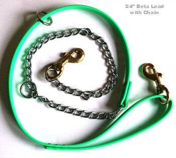 Beta Lead - 3/4 Inch - With or Without Chain - OKIE DOG SUPPLY