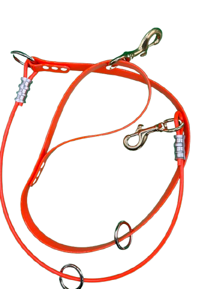 dayglo lead with single snap on dog end