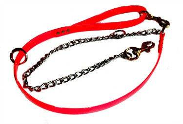 Dayglo Lead - 3/4 Inch - With or without Chain - OKIE DOG SUPPLY