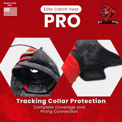 Elite Catch Vest PRO- Attached Collar Extreme Protection - OKIE DOG SUPPLY