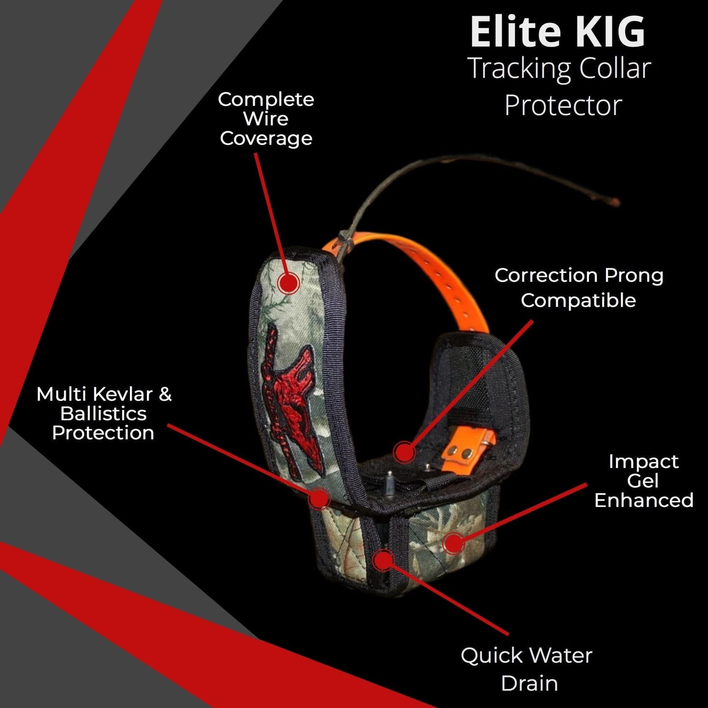 Elite KIG- Tracking Collar Unit and Wire Protector - OKIE DOG SUPPLY