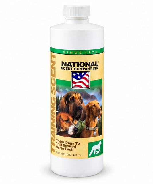 fox traililng scent by national scent company in a 16oz bottle