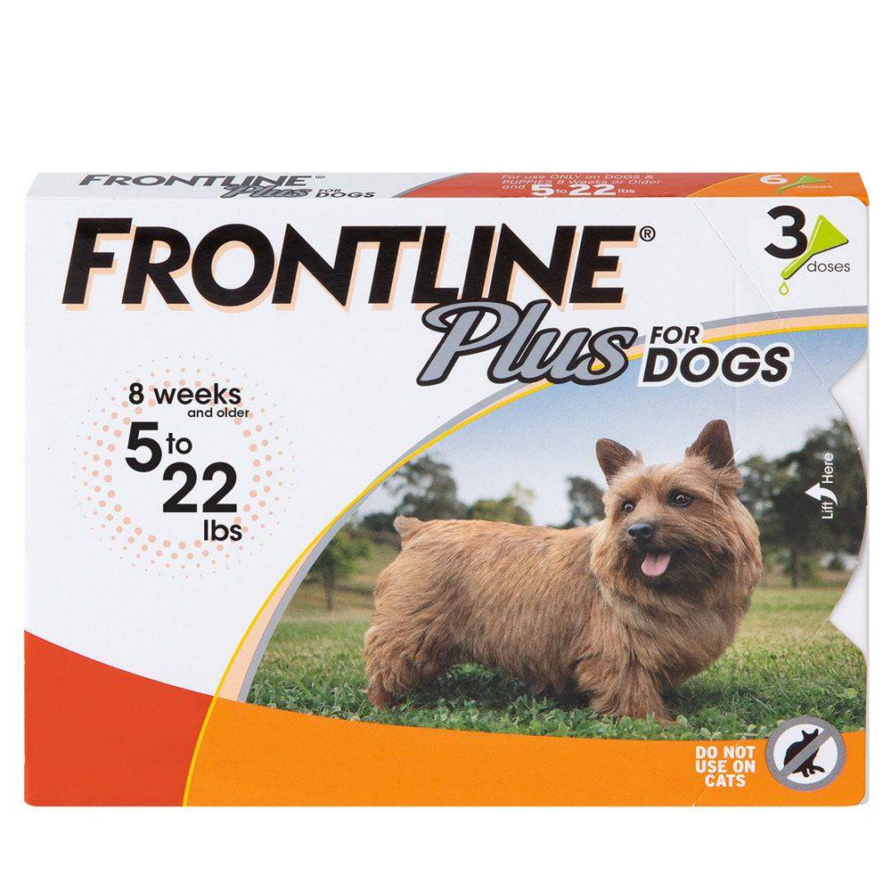 Frontline Plus for Dogs And Puppies - 5-22 lbs - 3 Pack - OKIE DOG SUPPLY