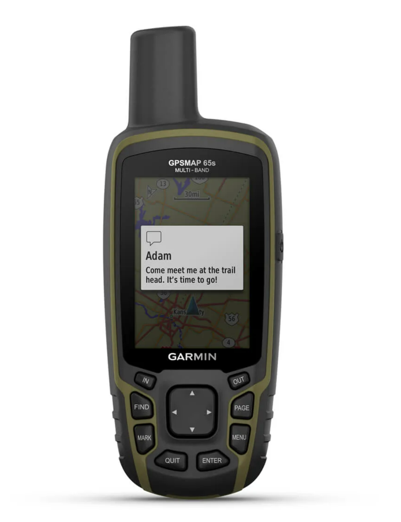 garmin gps65s messaging