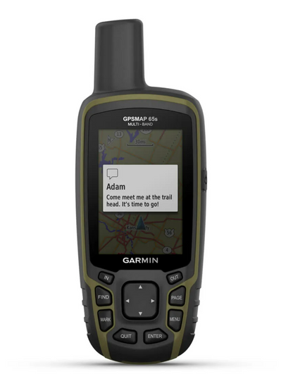 garmin gps65s messaging