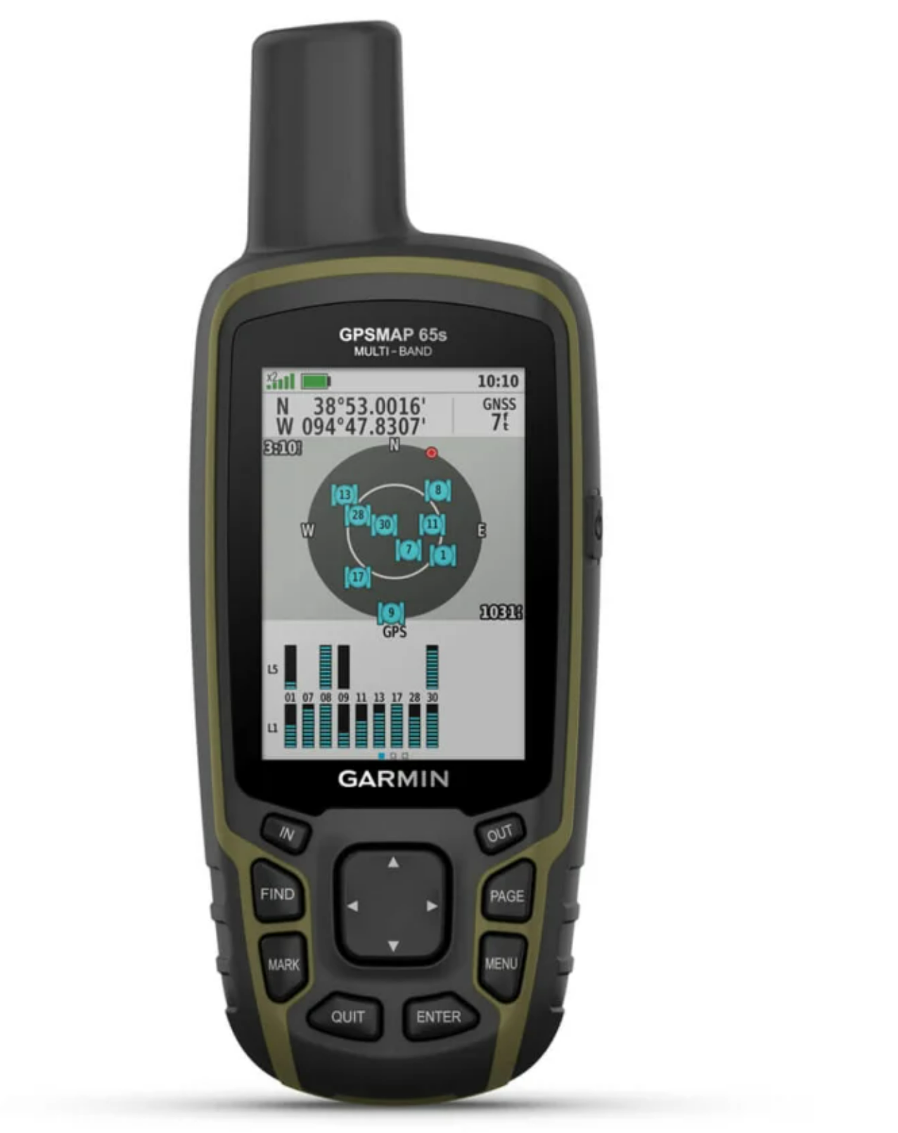 garmin 65s gps satellite view