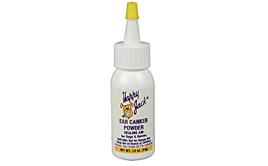 Happy Jack Ear Canker Powder - 1/2oz Bottle - OKIE DOG SUPPLY