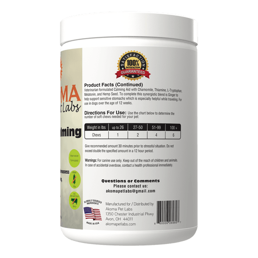 Hemp Calming Chews - 120ct Soft Chews - OKIE DOG SUPPLY