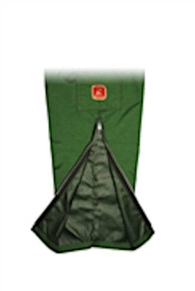 Mule Original Plain Chaps - Briarproof - No Liner - Green - OKIE DOG SUPPLY