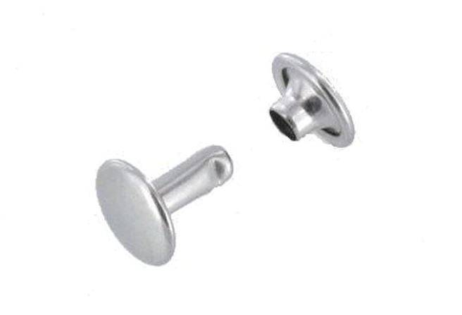 Nickel Plated Speed Rivets - Tap On Rivets - 10pk - OKIE DOG SUPPLY