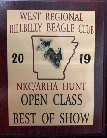 Award Plaques - Information Only - Must Call To Order - OKIE DOG SUPPLY