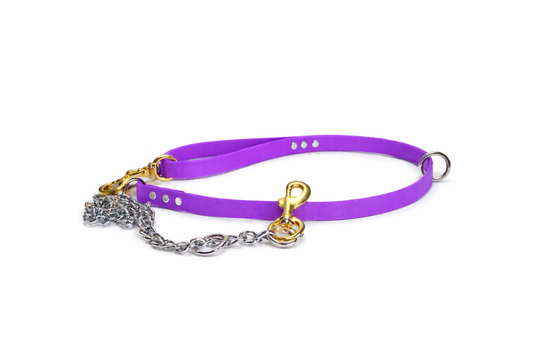 purple dayglo lead with chain