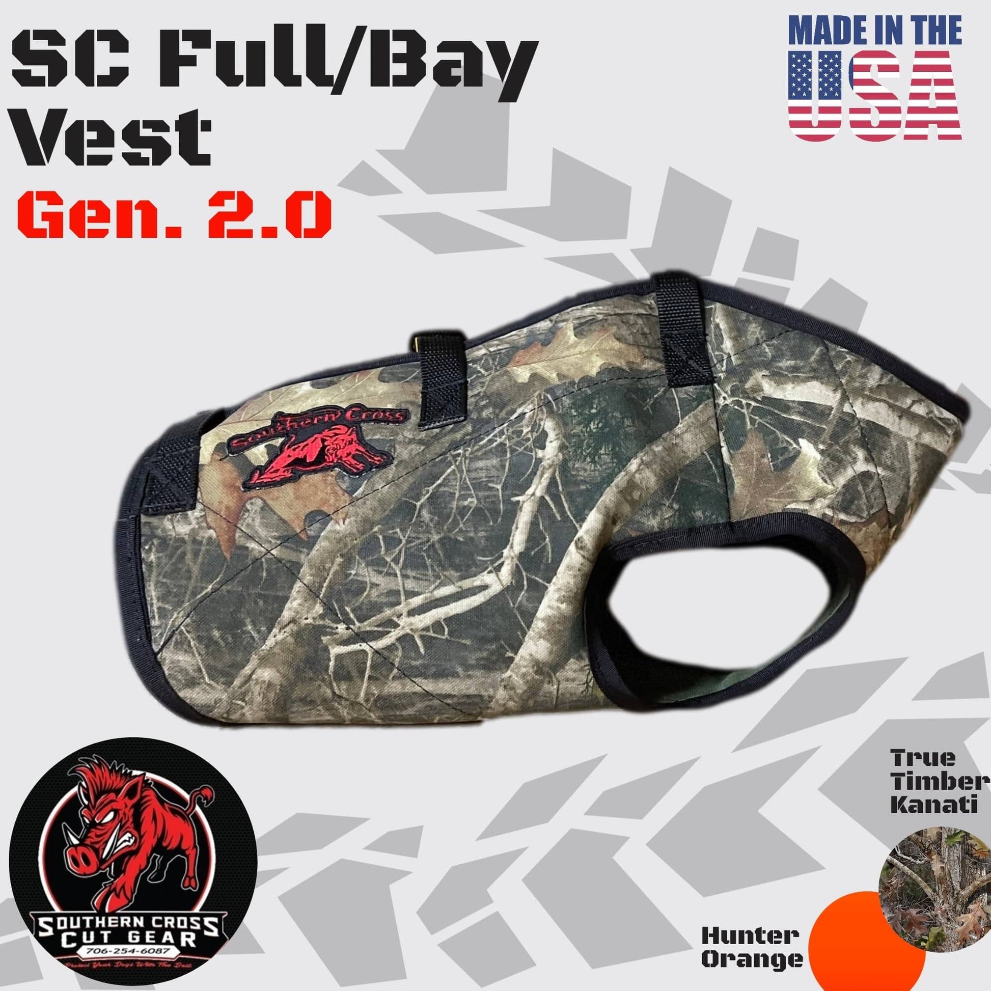 SC Full/Bay Vest Gen. 2.0- Collar Separate Lightweight - OKIE DOG SUPPLY