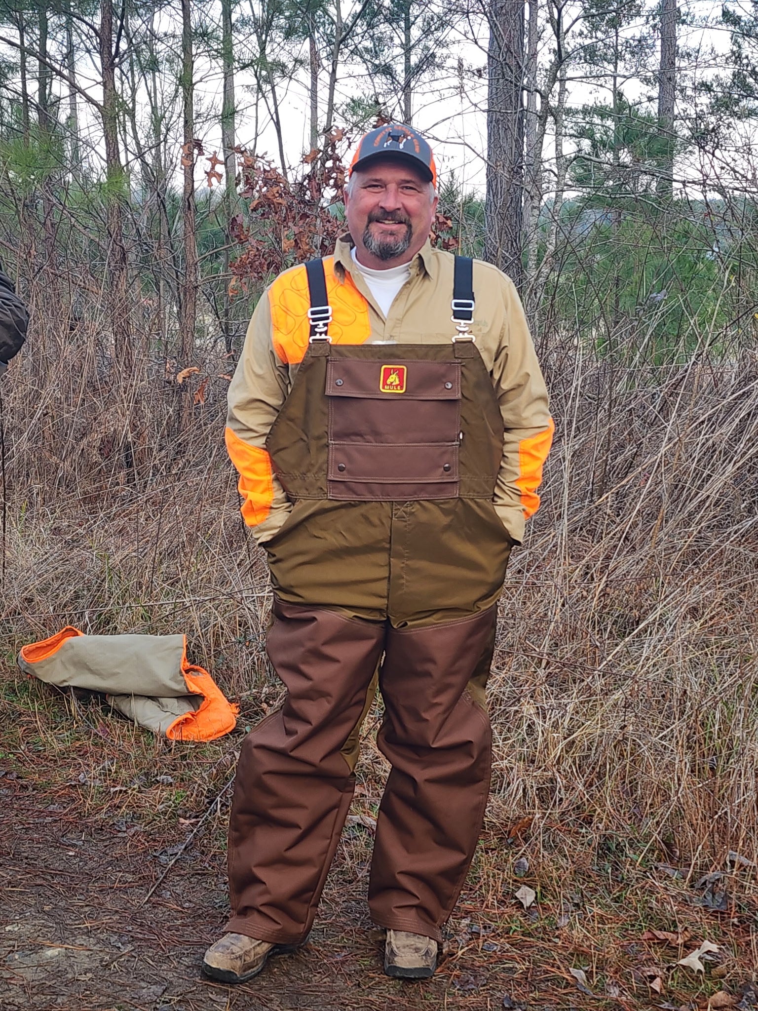 shane parr in mule comfort tuff bibs