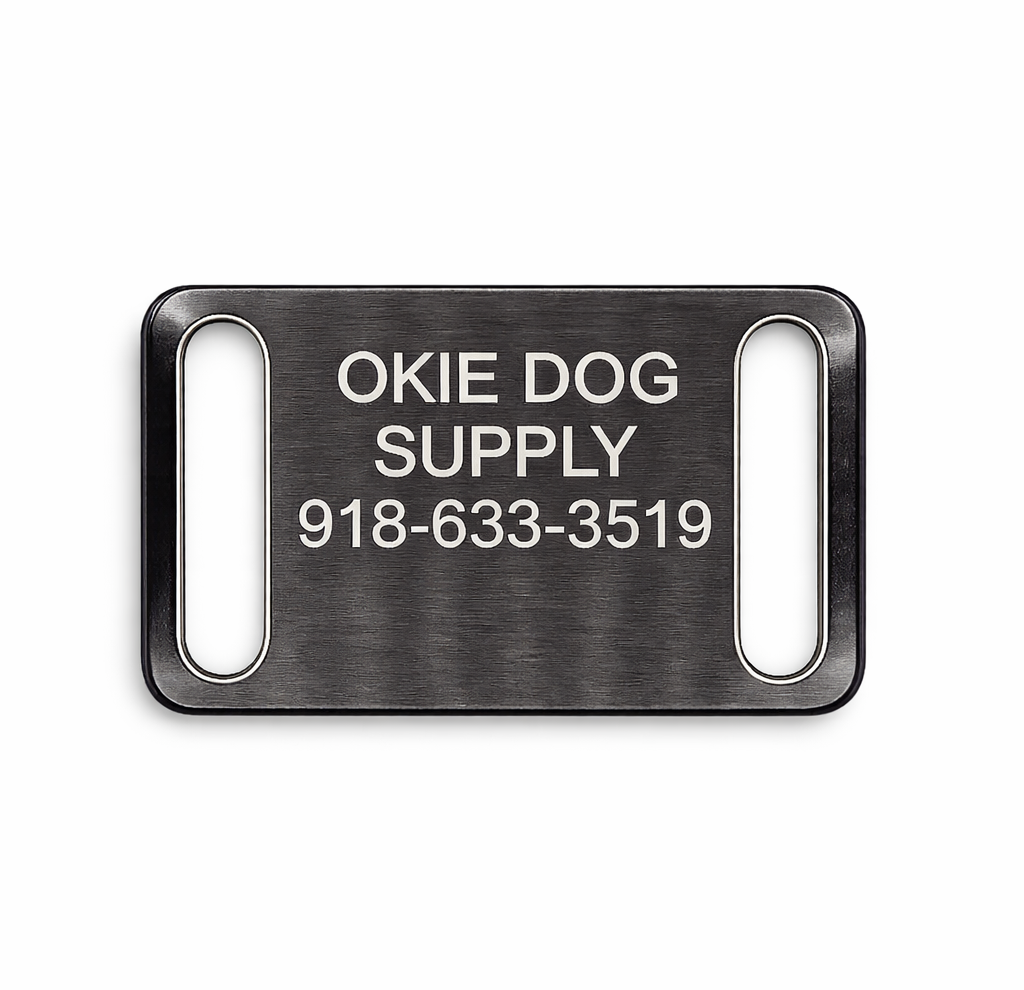 Slip On Nameplate - Aluminum - 3/4 Inch and 1 Inch