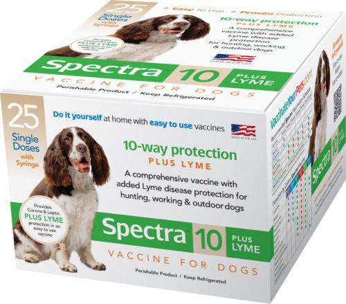 Spectra 10 PLUS Lyme - Vaccine - 25 dose - Syringes included - OKIE DOG SUPPLY